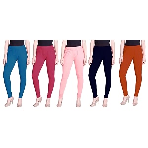 lyra pack of 3 women full length churidar leggings