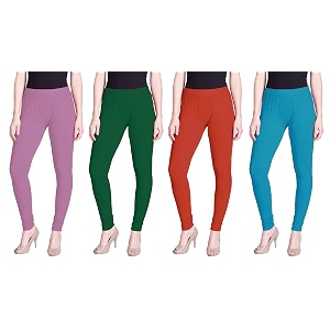 lyra pack of 3 women full length churidar leggings