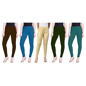 lyra pack of 3 women full length churidar leggings