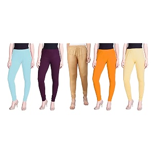 lyra pack of 3 women full length churidar leggings
