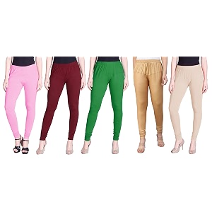 lyra pack of 3 women full length churidar leggings