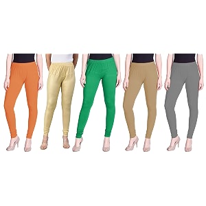 lyra pack of 3 women full length churidar leggings