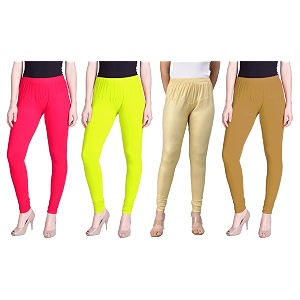 lyra pack of 3 women full length churidar leggings