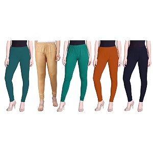 lyra pack of 3 women full length churidar leggings