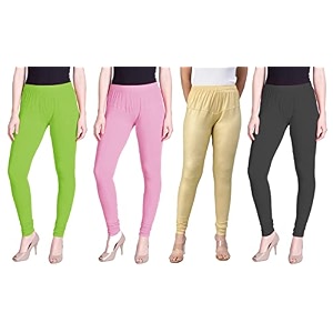 lyra pack of 3 women full length churidar leggings