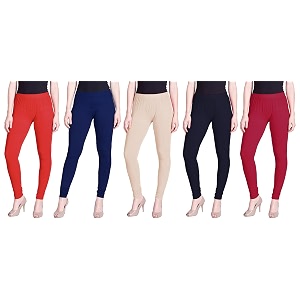 lyra pack of 3 women full length churidar leggings
