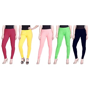 lyra pack of 3 women full length churidar leggings