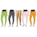 Lyra Pack of 3 Women Full Length Churidar Leggings