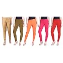 Lyra Pack of 3 Women Full Length Churidar Leggings
