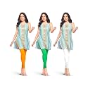 Lyra Pack of 3 Women Full Length Churidar Leggings