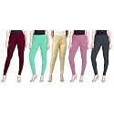 Lyra Pack of 3 Women Full Length Churidar Leggings