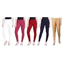 Lyra Pack of 3 Women Full Length Churidar Leggings