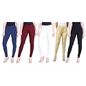 Lyra Pack of 3 Women Full Length Churidar Leggings