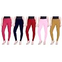Lyra Pack of 3 Women Full Length Churidar Leggings