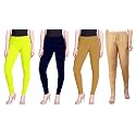 Lyra Pack of 3 Women Full Length Churidar Leggings