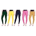 Lyra Pack of 3 Women Full Length Churidar Leggings