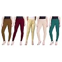 Lyra Pack of 3 Women Full Length Churidar Leggings