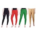 Lyra Pack of 3 Women Full Length Churidar Leggings