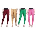 Lyra Pack of 3 Women Full Length Churidar Leggings