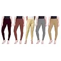 Lyra Pack of 3 Women Full Length Churidar Leggings