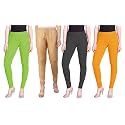 Lyra Pack of 3 Women Full Length Churidar Leggings