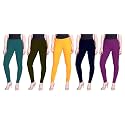 Lyra Pack of 3 Women Full Length Churidar Leggings