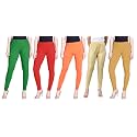 Lyra Pack of 3 Women Full Length Churidar Leggings