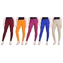 Lyra Pack of 3 Women Full Length Churidar Leggings