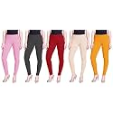 Lyra Pack of 3 Women Full Length Churidar Leggings