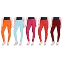Lyra Pack of 3 Women Full Length Churidar Leggings