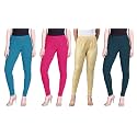 Lyra Pack of 3 Women Full Length Churidar Leggings