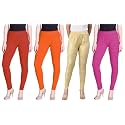 Lyra Pack of 3 Women Full Length Churidar Leggings