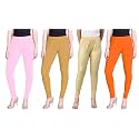 Lyra Pack of 3 Women Full Length Churidar Leggings