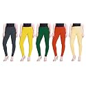 Lyra Pack of 3 Women Full Length Churidar Leggings