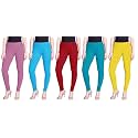 Lyra Pack of 3 Women Full Length Churidar Leggings
