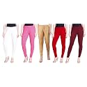 Lyra Pack of 3 Women Full Length Churidar Leggings