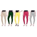 Lyra Pack of 3 Women Full Length Churidar Leggings