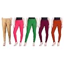 Lyra Pack of 3 Women Full Length Churidar Leggings