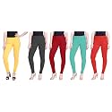 Lyra Pack of 3 Women Full Length Churidar Leggings