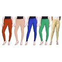 Lyra Pack of 3 Women Full Length Churidar Leggings