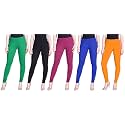 Lyra Pack of 3 Women Full Length Churidar Leggings