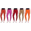 Lyra Pack of 3 Women Full Length Churidar Leggings