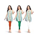 Lyra Pack of 3 Women Full Length Churidar Leggings