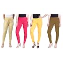 Lyra Pack of 3 Women Full Length Churidar Leggings
