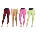 Lyra Pack of 3 Women Full Length Churidar Leggings