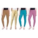 Lyra Pack of 3 Women Full Length Churidar Leggings