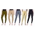 Lyra Pack of 3 Women Full Length Churidar Leggings