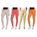 Lyra Pack of 3 Women Full Length Churidar Leggings