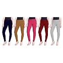 Lyra Pack of 3 Women Full Length Churidar Leggings