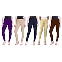 Lyra Pack of 3 Women Full Length Churidar Leggings